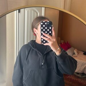 lululemon athletica Black Half-Zip Jacket